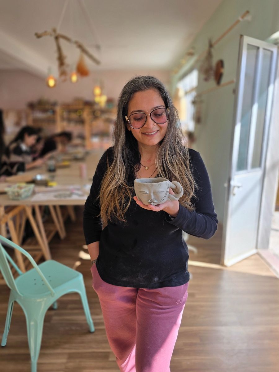 Chetna in her studio